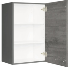 Hängeschrank mit zwei Einlegeböden und einer Tür