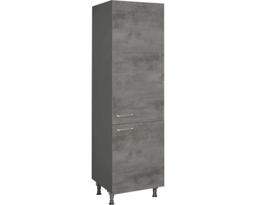 NOBILIA Vorratsschrank Industrial BxTxH 60 x 58 x 217 cm beton schiefergrau matt vormontiert Anschlag rechts 4004539050303 NOBILIA Vorratsschrank Industrial BxTxH 60 x 58 x 217 cm beton schiefergrau matt vormontiert Anschlag rechts 4004539050303