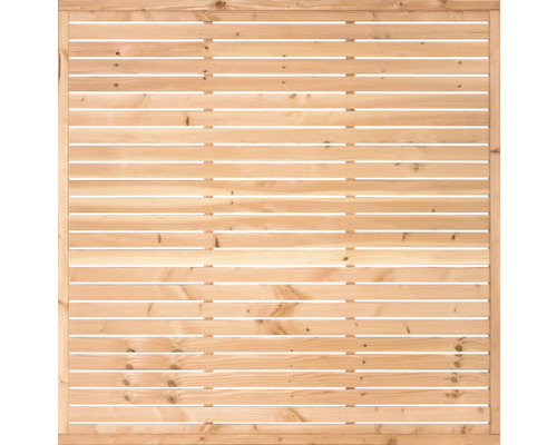 Hauptelement Fiora Douglasie 180 x 180 cm natur Holzzaunfeld mit horizontalen Lamellen