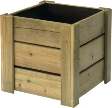 Quadratischer Pflanzkasten aus Holz
