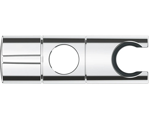 Drei Rohrhalter aus Metall mit unterschiedlichen Öffnungen