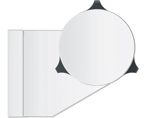 Illustration eines weißen Badspiegels