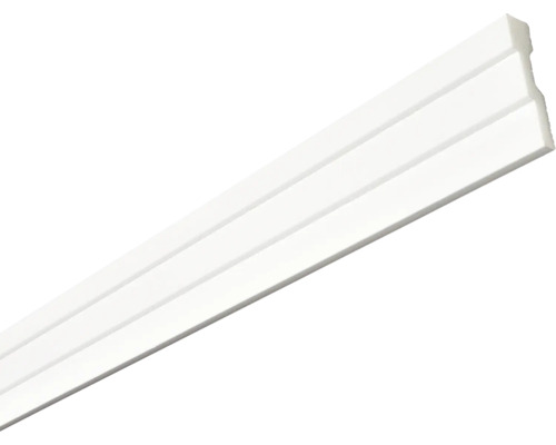 Weiße Kunststoff-Zierleiste