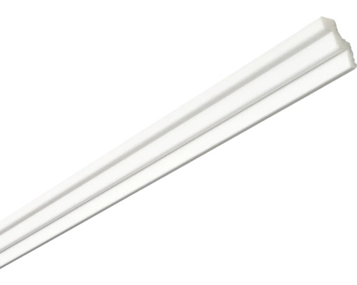 Weiße Zierleiste aus Kunststoff