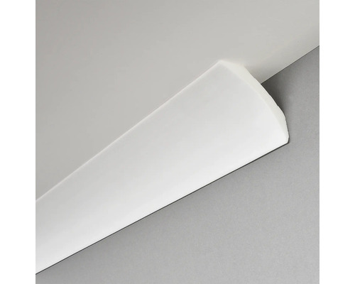 Deckenleiste XPS Bernadette 2 St. 2 m, 55 x 55 mm Weiße Zierleiste an der Decke