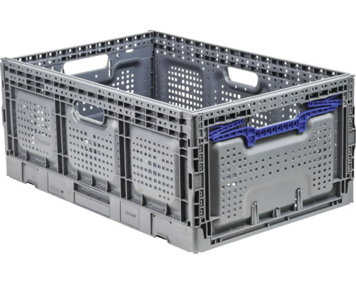 Klappbox Industrial 600x260x400 mm grau/blau Klappbox Industrial 600x260x400 mm grau/blau