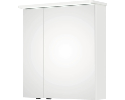 Spiegelschrank mit zwei Türen und Beleuchtung