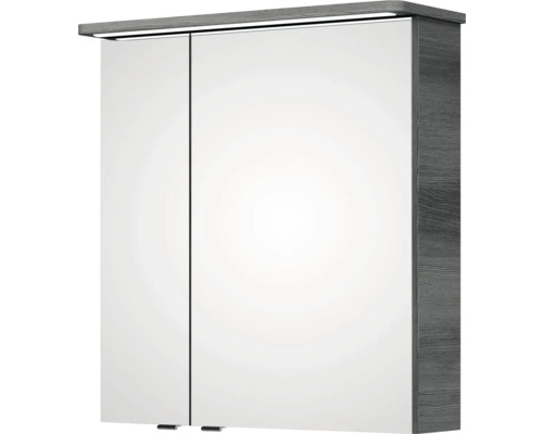 Spiegelschrank mit zwei Türen und Beleuchtung