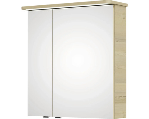 Spiegelschrank mit zwei Türen und Beleuchtung