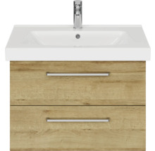 Waschtischunterschrank mit zwei Schubladen und Waschbecken