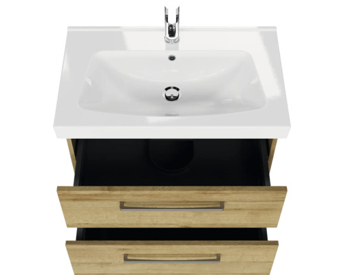 Waschtisch mit zwei Schubladen, Waschbecken und Armatur