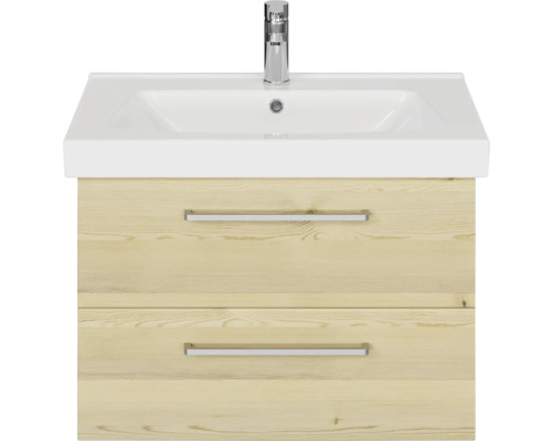 Waschbeckenunterschrank mit zwei Schubladen und Armatur