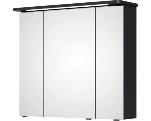 Spiegelschrank mit drei Türen und Beleuchtung