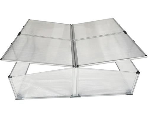 Frühbeet aus Aluminium und Kunststoff