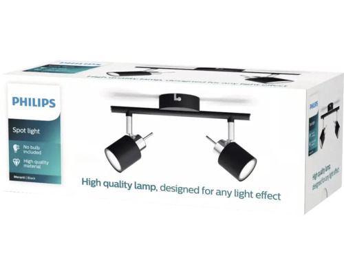 Verpackung einer Philips Spotleuchte mit zwei Strahlern
