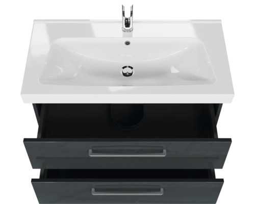 Waschtischunterschrank mit zwei Schubladen und Waschbecken