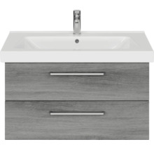 Waschtischunterschrank mit Waschbecken und zwei Schubladen