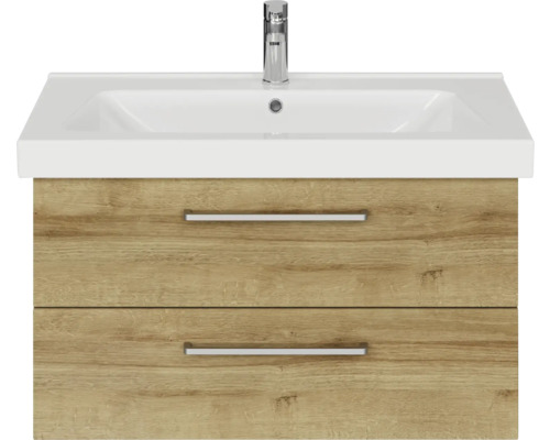 Waschtischunterschrank mit zwei Schubladen, Waschtisch und Armatur