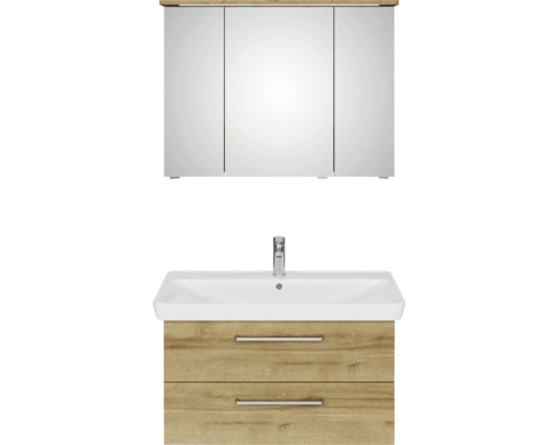 Waschtischkombination mit Spiegelschrank für das Badezimmer