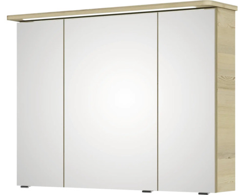 Spiegelschrank mit drei Türen und integrierter Beleuchtung