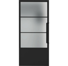 Zimmertür mit Glasausschnitt und Griff