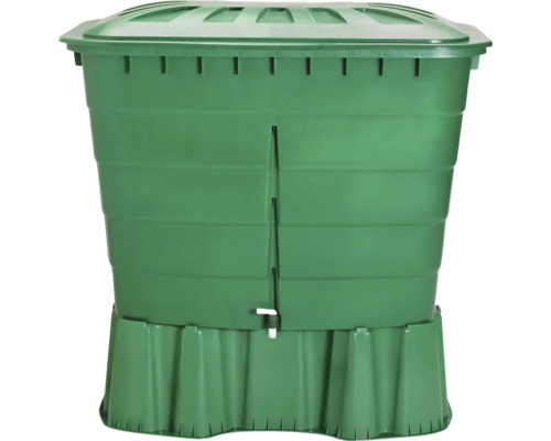 Komposter aus Kunststoff mit Deckel und Wasserhahn