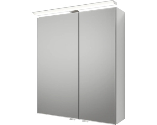Spiegelschrank mit Beleuchtung und zwei Türen