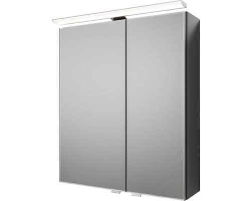 Spiegelschrank mit Beleuchtung und zwei Spiegeltüren