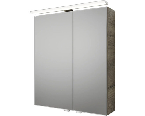 Spiegelschrank mit Beleuchtung und zwei Türen