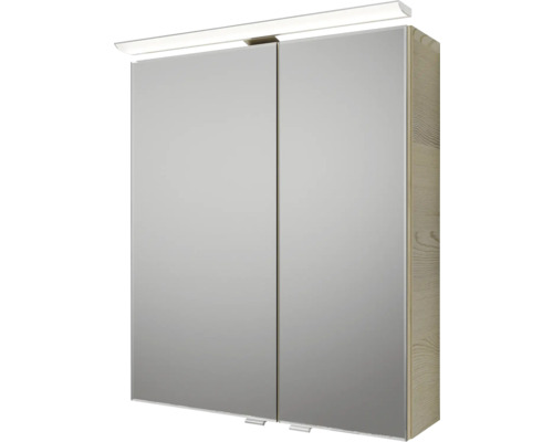Spiegelschrank mit Beleuchtung und zwei Türen
