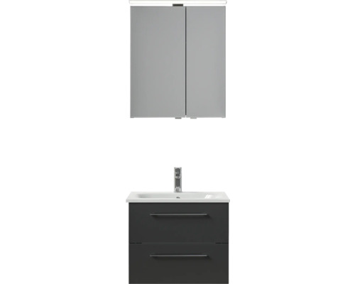 Waschtischkombination mit Spiegelschrank für Badezimmer