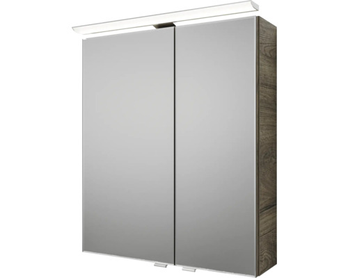 Spiegelschrank mit Beleuchtung und zwei Türen