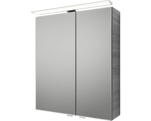 Spiegelschrank mit zwei Türen und Beleuchtung
