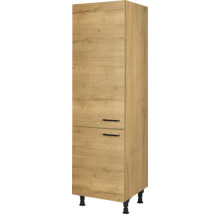 Hochschrank mit zwei Schubladen und Füßen