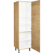 NOBILIA Vorratsschrank Natur BxTxH 60 x 58 x 217 cm eiche sierra matt vormontiert Anschlag rechts 4004539050907