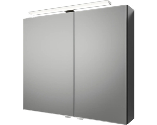 Spiegelschrank mit zwei Türen und Beleuchtung