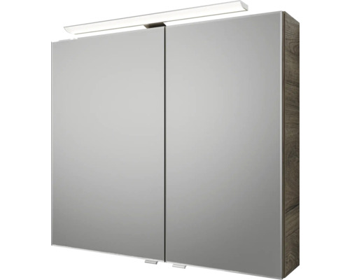 Spiegelschrank mit Beleuchtung und zwei Türen
