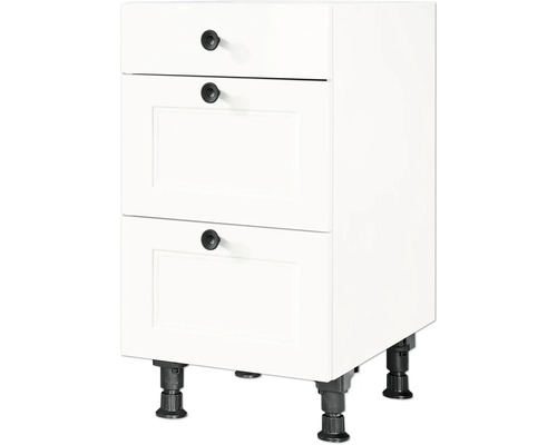 NOBILIA Auszugunterschrank Urban BxTxH 45 x 58 x 87 cm weiß matt vormontiert 4004539038752 NOBILIA Auszugunterschrank Urban BxTxH 45 x 58 x 87 cm weiß matt vormontiert 4004539038752