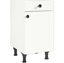 NOBILIA Unterschrank mit Schublade und Drehtür Urban BxTxH 45 x 58 x 87 cm weiß matt vormontiert Anschlag rechts 4004539038707