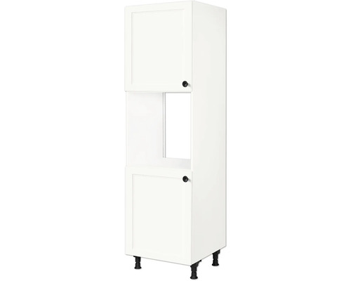 NOBILIA Backofenhochschrank mit Tür Urban BxTxH 60 x 58 x 217 cm weiß matt vormontiert Anschlag links