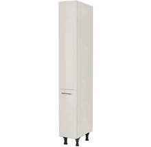 Schmaler Bad-Hochschrank mit Tür und Schublade auf Füßen