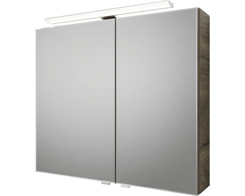 Spiegelschrank mit Beleuchtung und zwei Türen