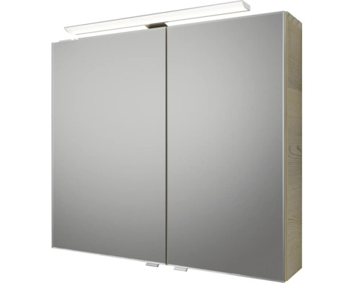 Spiegelschrank mit Beleuchtung und zwei Türen