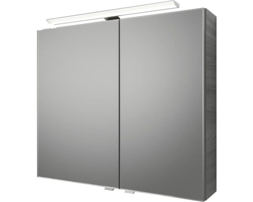 Spiegelschrank mit zwei Türen und Beleuchtung