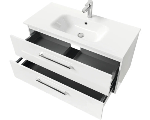 Waschtisch mit Waschbecken und zwei Schubladen für das Badezimmer