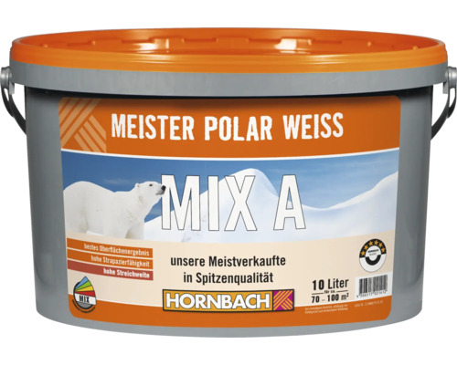 HORNBACH Meister Polarweiß Wandfarbe im Wunschfarbton mischen lassen-0