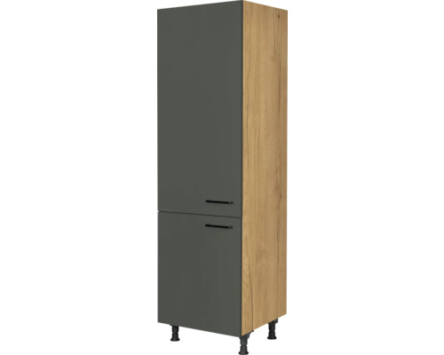 NOBILIA Kühlumbauschrank für 122er Einbaukühlschrank Urban BxTxH 60 x 58 x 217 cm mineralgrün matt vormontiert Anschlag links 4004539051713 NOBILIA Kühlumbauschrank für 122er Einbaukühlschrank Urban BxTxH 60 x 58 x 217 cm mineralgrün matt vormontiert Anschlag links 4004539051713