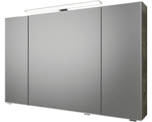 Spiegelschrank mit Beleuchtung und drei Türen für das Badezimmer