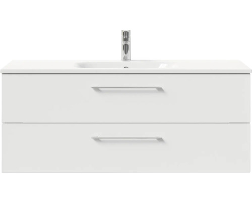Waschtischunterschrank mit zwei Schubladen, Waschbecken und Armatur