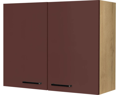 NOBILIA Hängeschrank Urban BxTxH 90 x 35 x 72 cm Frontfarbe rostrot matt Korpusfarbe eiche sierra